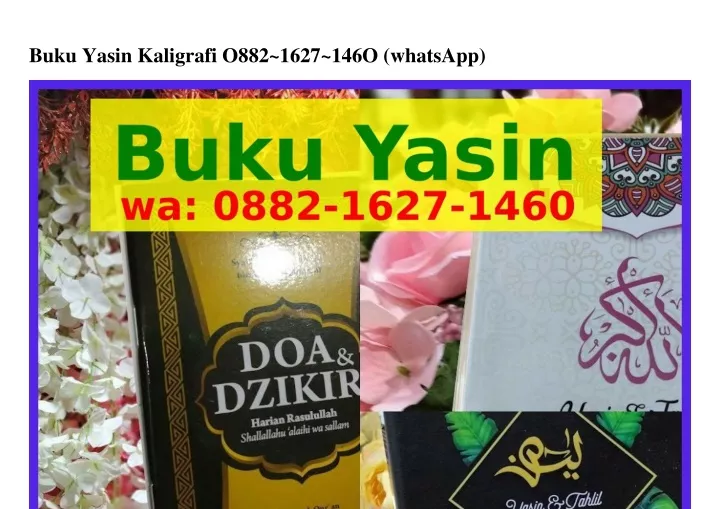 buku yasin kaligrafi o882 1627 146o whatsapp