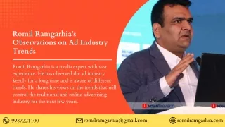 Romil Ramgarhia’s Observations on Ad Industry Trends