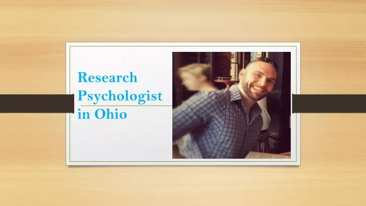 research psychologist in ohio
