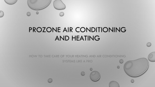 prozone air conditioning and heating