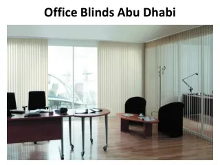 office blinds abu dhabi