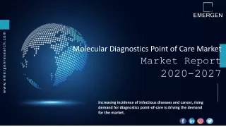 Molecular Diagnostics Point of Care Market  Demand, Revenue and Forecasts