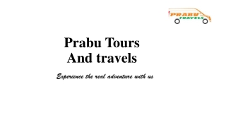 Tours & Travels Services in Coimbatore