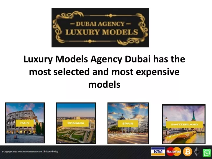 luxury models agency dubai has the most selected