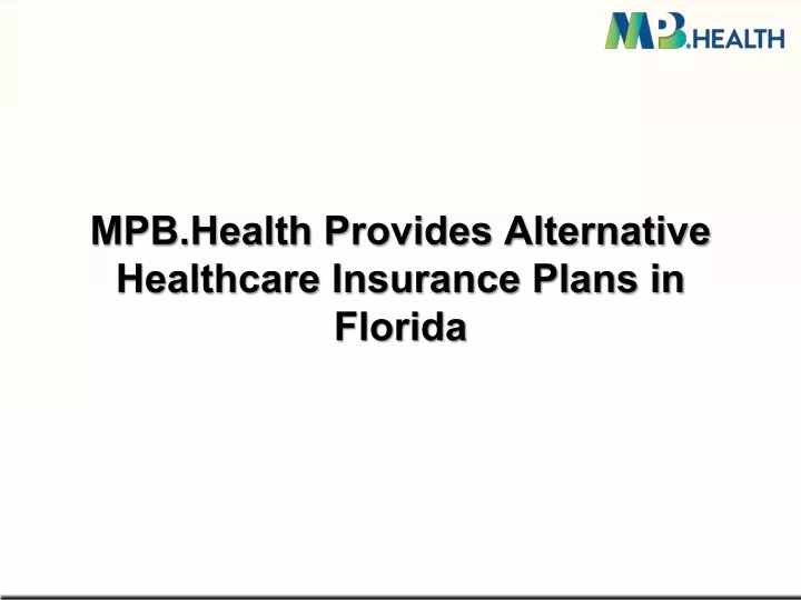 mpb health provides alternative healthcare