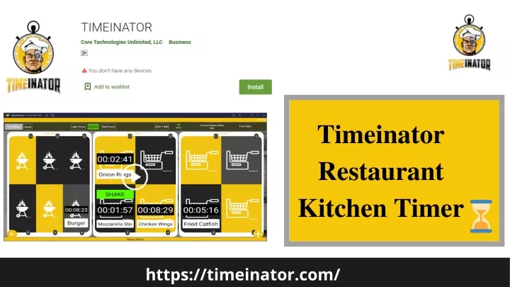 timeinator restaurant kitchen timer