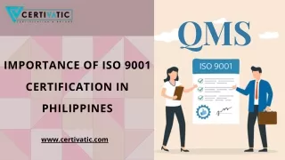 ISO 9001 certification in Philippines