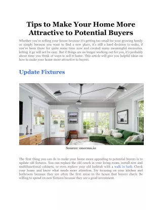 tips to make your home more attractive