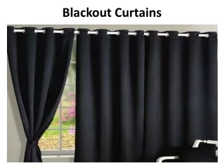 blackout curtains