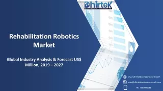 rehabilitation robotics market global industry