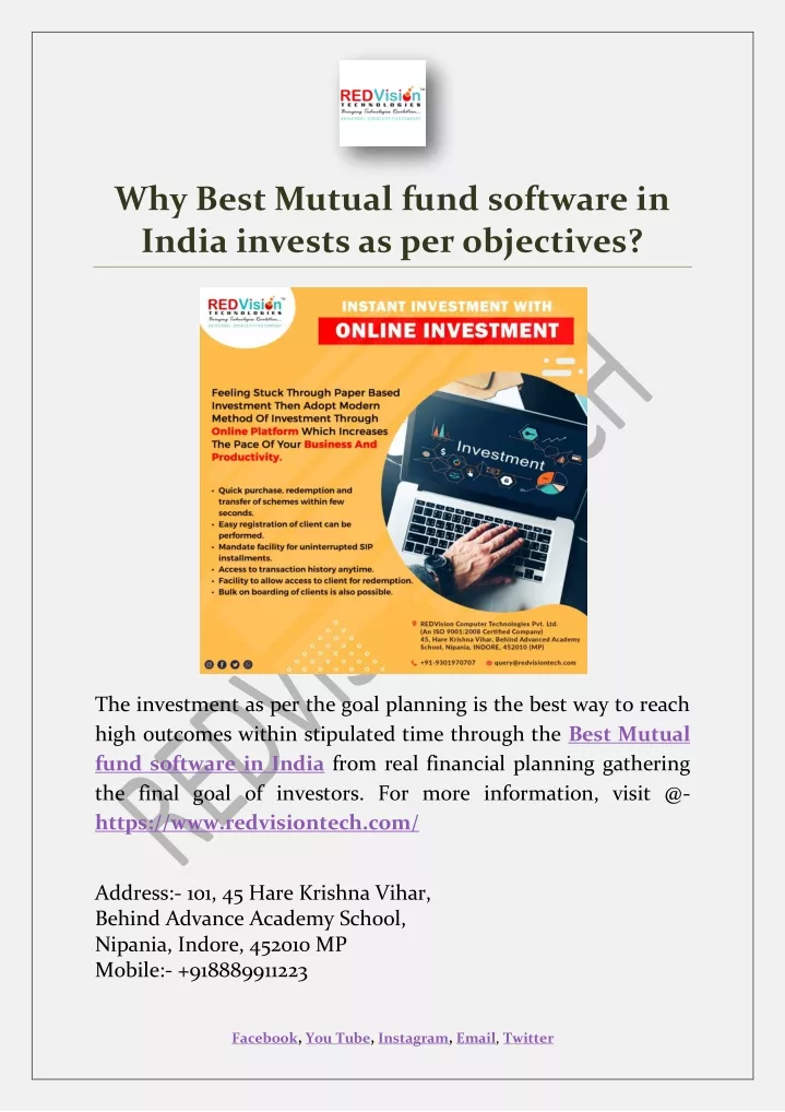 why best mutual fund software in india invests