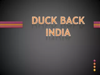 duck back india