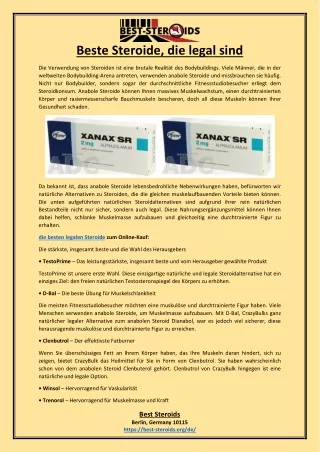 Beste Steroide, die legal sind