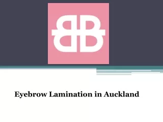 Eyebrow Lamination in Auckland - www.browsandbeauty.co.nz