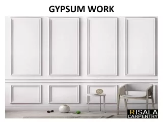 gypsum work