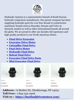 hydraulic america is a representative branch