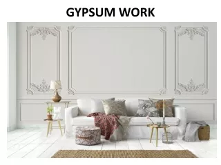 gypsum work