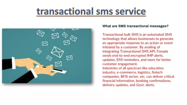 transactional sms service