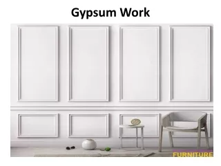 gypsum work