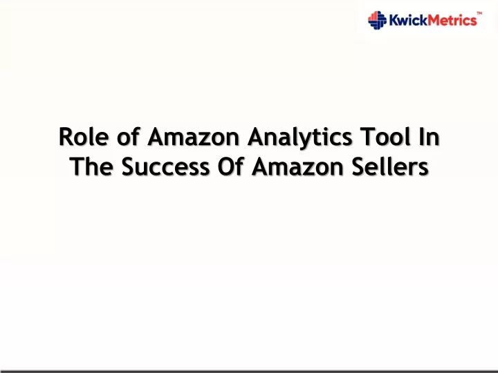 role of amazon analytics tool in the success