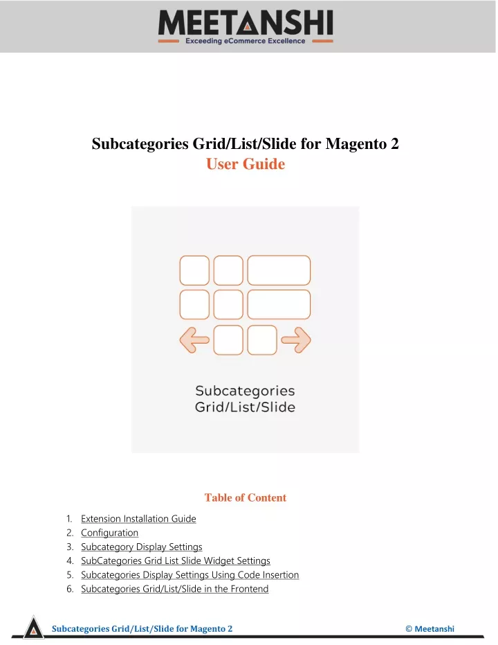 subcategories grid list slide for magento 2 user