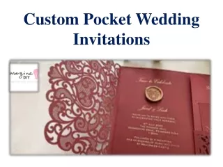 Custom Pocket Wedding Invitations