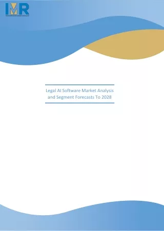 legal ai software market analysis and segment