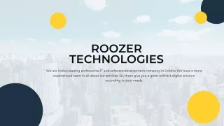 Best IT and software development services provider company - Roozer Technologies