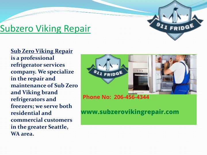 subzero viking repair
