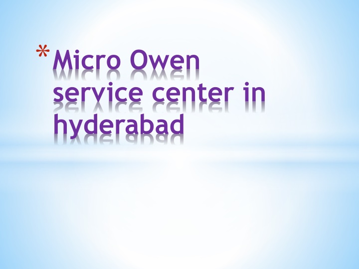 micro owen service center in hyderabad