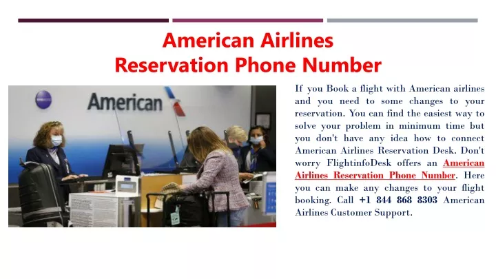 american airlines reservation phone number