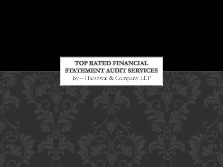 top rated financial statement audit services