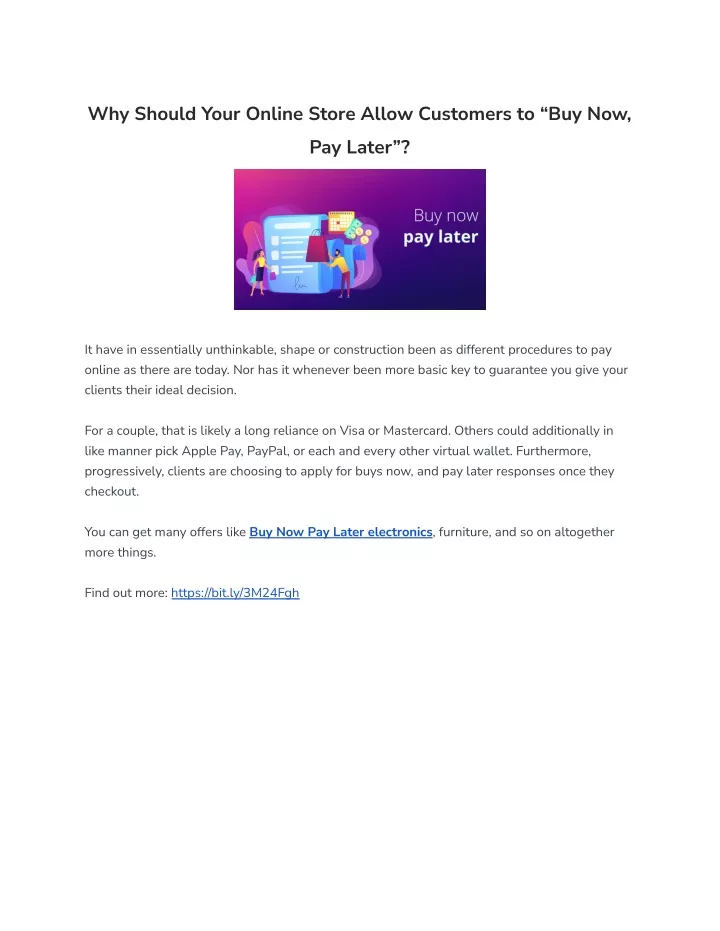 why should your online store allow customers