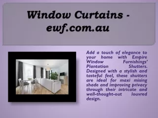 Window Curtains - ewf.com.au