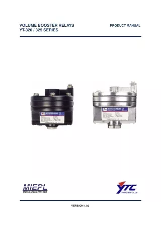 volume booster relays yt 320 325 series