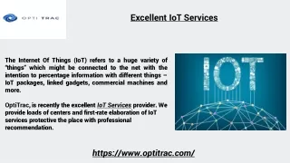 Excellent IoT Services