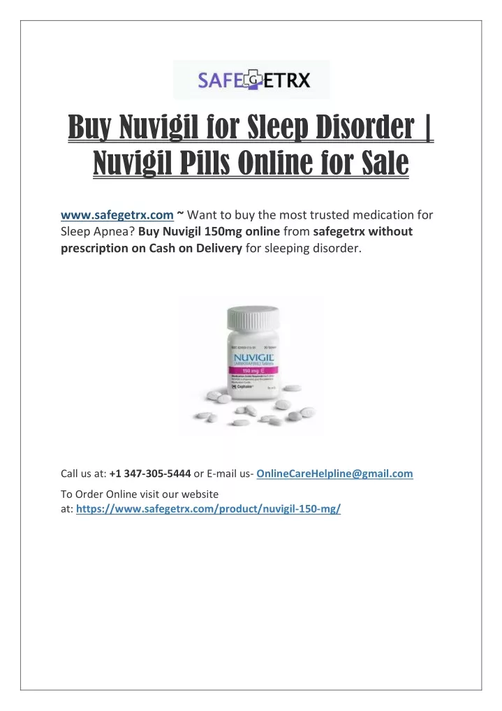 buy nuvigil for sleep disorder nuvigil pills