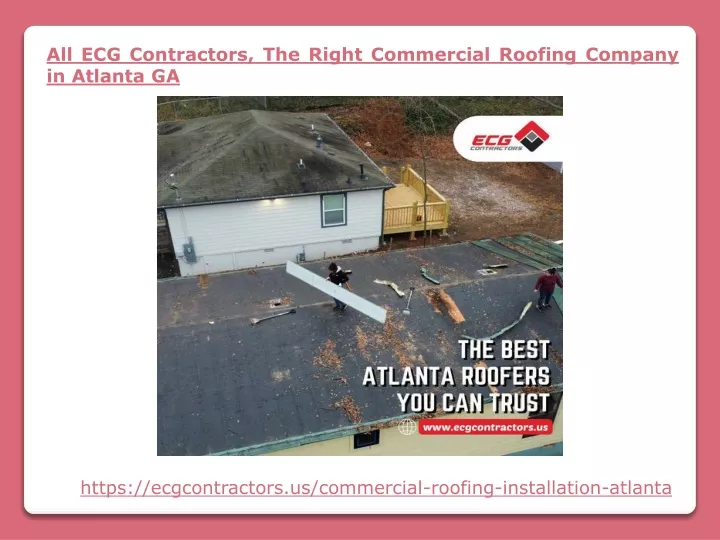 all ecg contractors the right commercial roofing