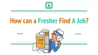 how can a fresher find a job