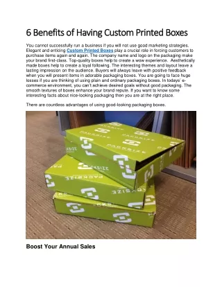 6 Benefits of Having Custom Printed Boxe1
