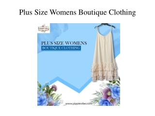 Plus Size Womens Boutique Clothing
