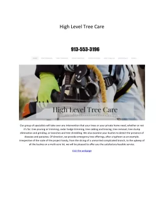 ​High Level Tree Care