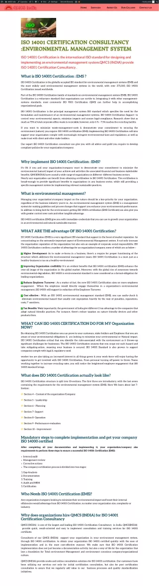 Why is ISO 14001 Certification Important for organization?