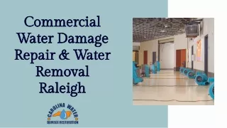 Commercial Water Damage Repair & Water Removal Raleigh