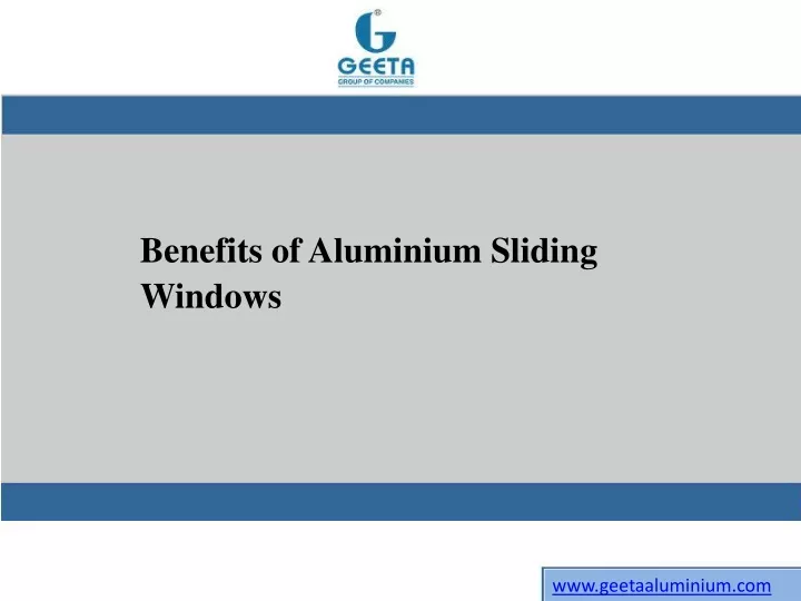 benefits of aluminium sliding windows