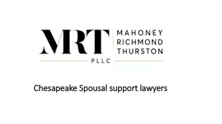 Chesapeake Spousal support lawyers