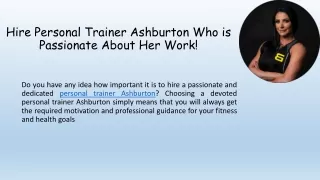 Hire Personal Trainer Ashburton
