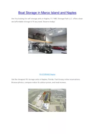 boat storage in marco island and naples