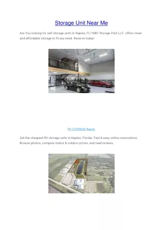 storage unit near me