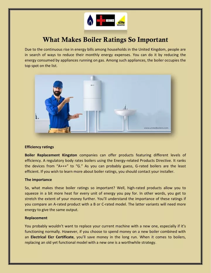 what makes boiler ratings so important